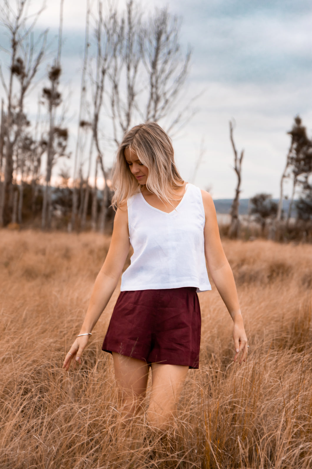 LINEN SHORTS